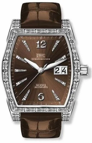 IWC Da Vinci Automatic Midsize White Gold / Baguette / Chocolate IW4523-32 (IW452332)
